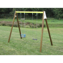 Balançoire pour 1 enfant et 1 bébé