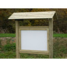 Panneau d'affichage extérieur avec toit + vitrine