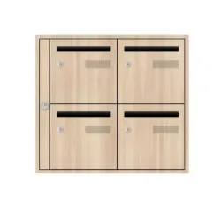 Boite aux lettres bois d'intérieur - Edelen Excellence bois classique