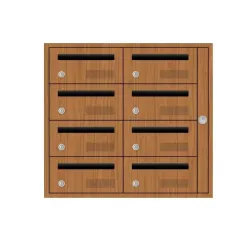 Bloc boite aux lettres rénovation d'intérieur - Edelen Evidence bois