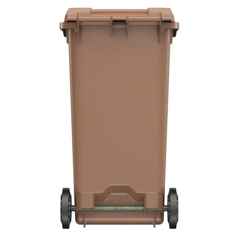 Bac poubelle déchets organiques 240L marron - Sulo