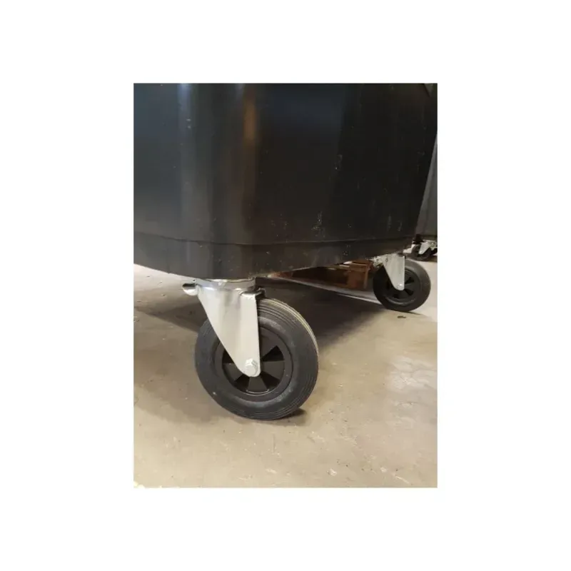Roue 20 cm sans frein pour conteneur poubelle 1000l Sulo