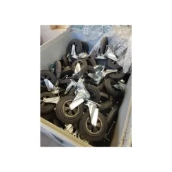 Roue 20 cm sans frein pour conteneur poubelle 1000l Sulo