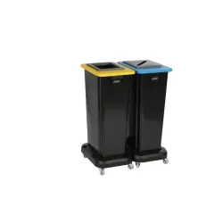 Kit poubelles de tri sélectif - 2 ou 3 flux de 60 / 80 litres