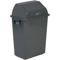 Collecteur avec couvercle basculant et support mural