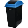 Poubelle de tri à couvercle basculant 40 litres