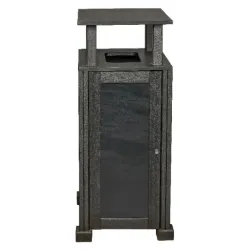 Station de tri sélectif en briques alimentaires recyclées et en alu