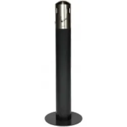 Cendrier tubulaire sur pied XL - 12 litres - Capacité 1500 mégots