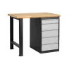 Etabli d'atelier avec caisson de rangement 5 tiroirs - 2750 kg
