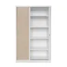 Armoire haute monobloc portes rideaux