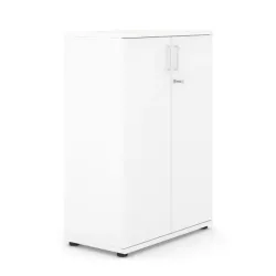 Armoire basse mélaminé portes battantes