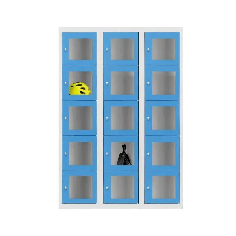 Casier consigne avec porte transparente 5 cases par colonne