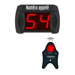 Kit gestion file d'attente sans fil 1 télécommande