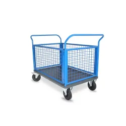 Chariot à 4 ridelles grillagées