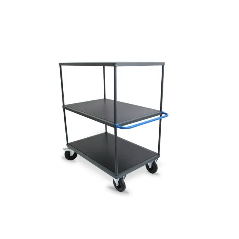 Servante modulable haute 3 plateaux bois Manuflex