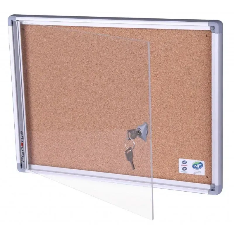 Vitrine d'intérieur NF murale extra-plate - Planorga Phoenix