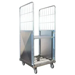 Roll conteneur à fond remontant 2 côtés