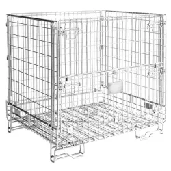 Conteneur grillagé format palette 120x80 cm rackable