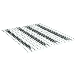 Plancher métallique rayonnage 1000kg - 4 renforts O + bords tombés
