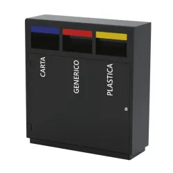 Poubelle de tri sélectif 3 bacs et 4 bacs Medial Verona