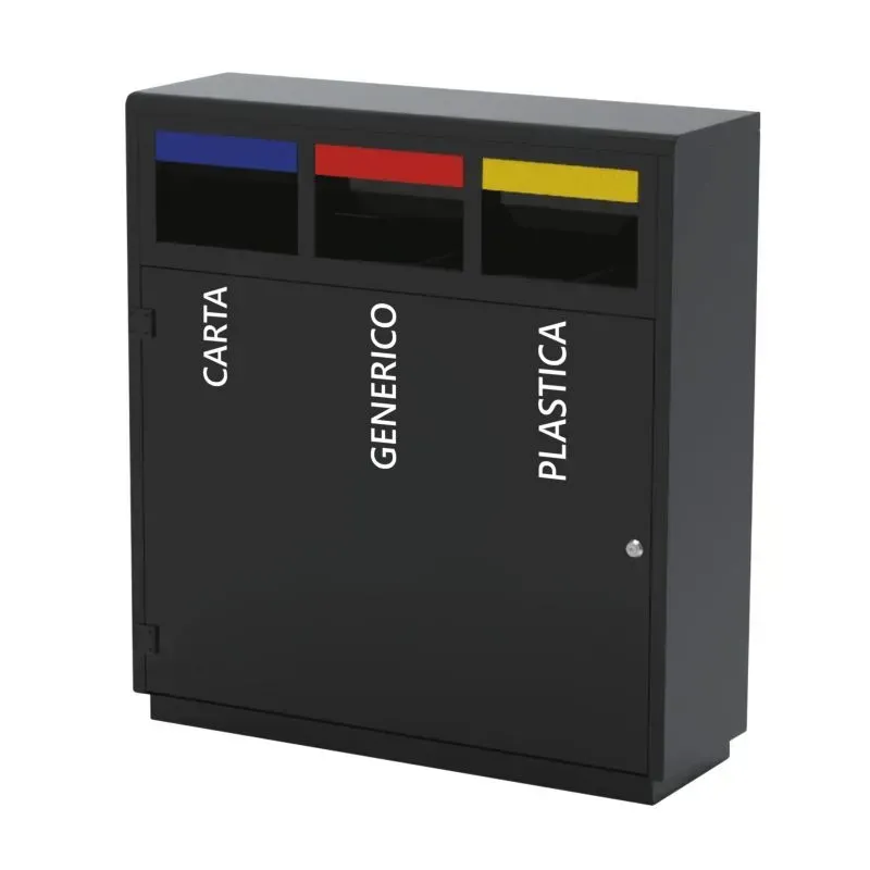 Poubelle de tri sélectif 3 bacs et 4 bacs Medial Verona