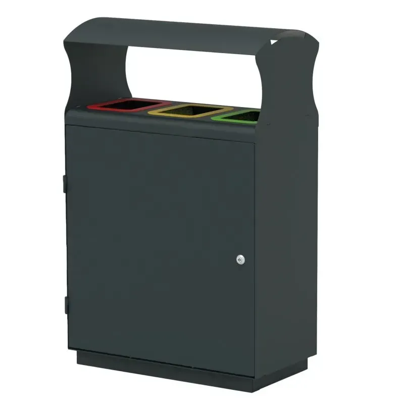 Station de tri sélectif 2 x 60 litres, 3 x 40 litres Medial Amsterdam