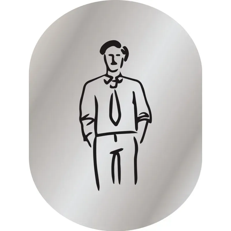 Plaque de signalisation homme et femme