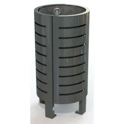 Poubelle de ville en acier - Nice