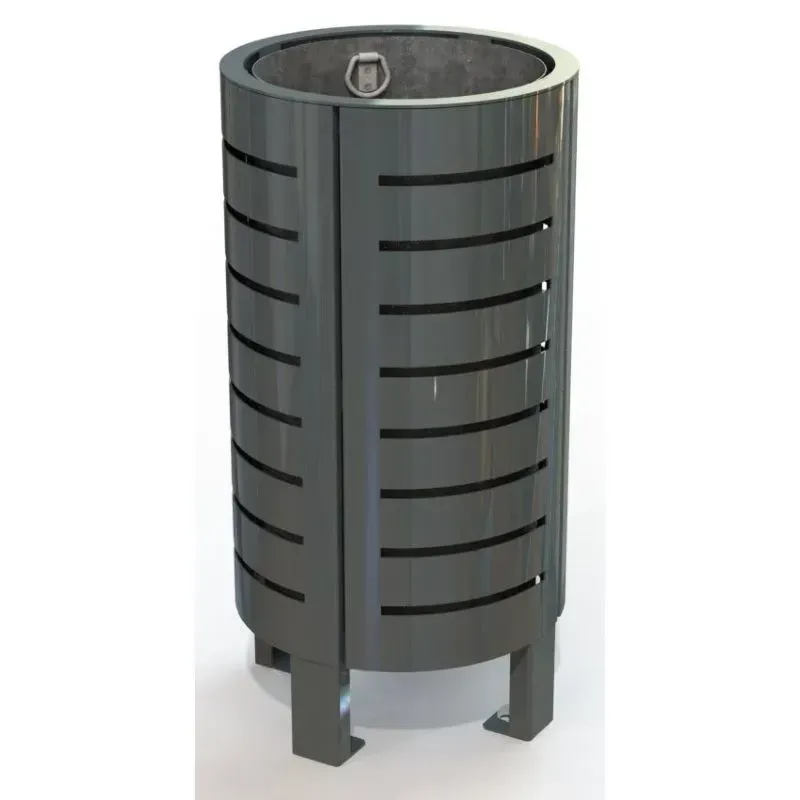 Poubelle de ville en acier - Nice