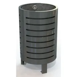 Poubelle d'extérieur en acier - Nice