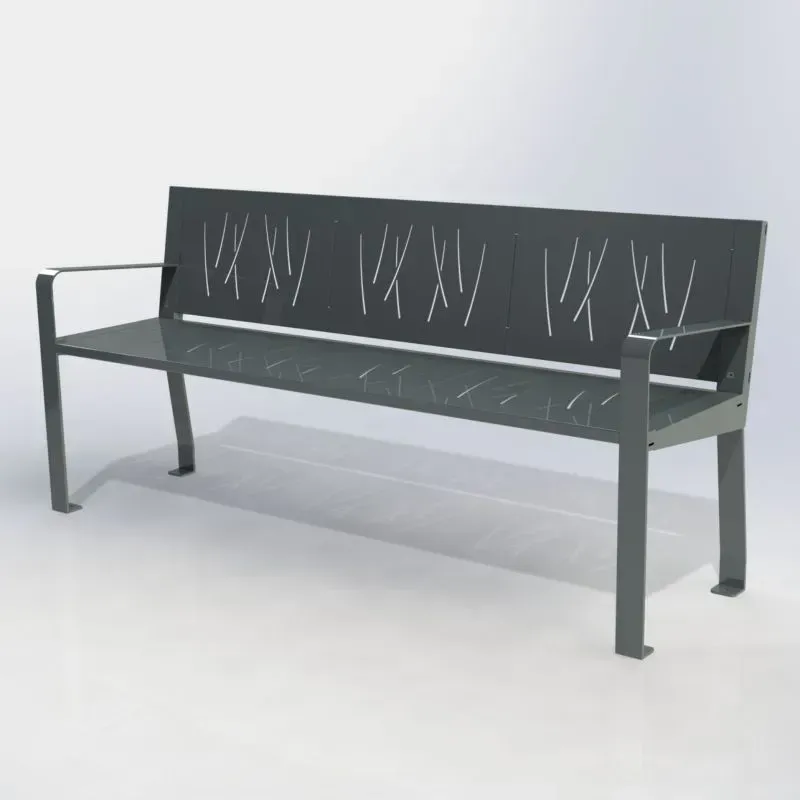 Divan de ville en acier - Cahors