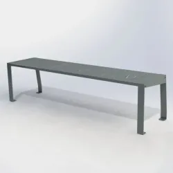 Banquette de ville en acier - Cahors