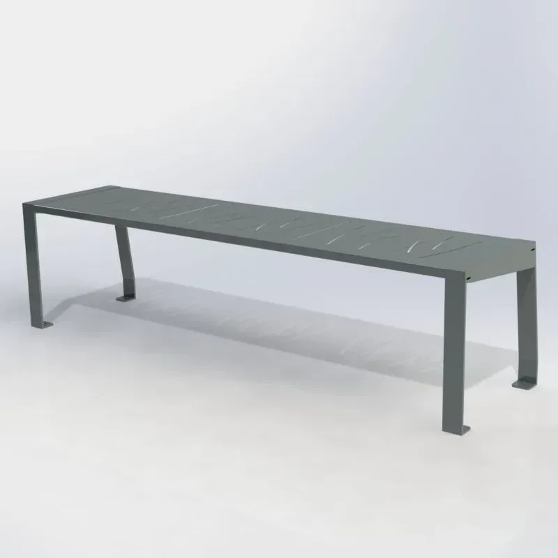 Banquette de ville en acier - Cahors