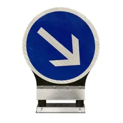 Panneau balise B21A1 autorelevable