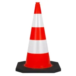 Cône de chantier K5A 7 kg hauteur 90 cm - Embase PVC recyclé