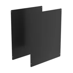 Lot de 2 habillages côtés en acier pour poubelle Alitri