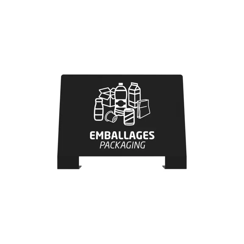 Plaque signalétique pour poubelle de tri sélectif Alitri