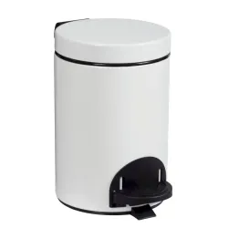 Poubelle à pédale seau antibactérien en Inox - Sanelia