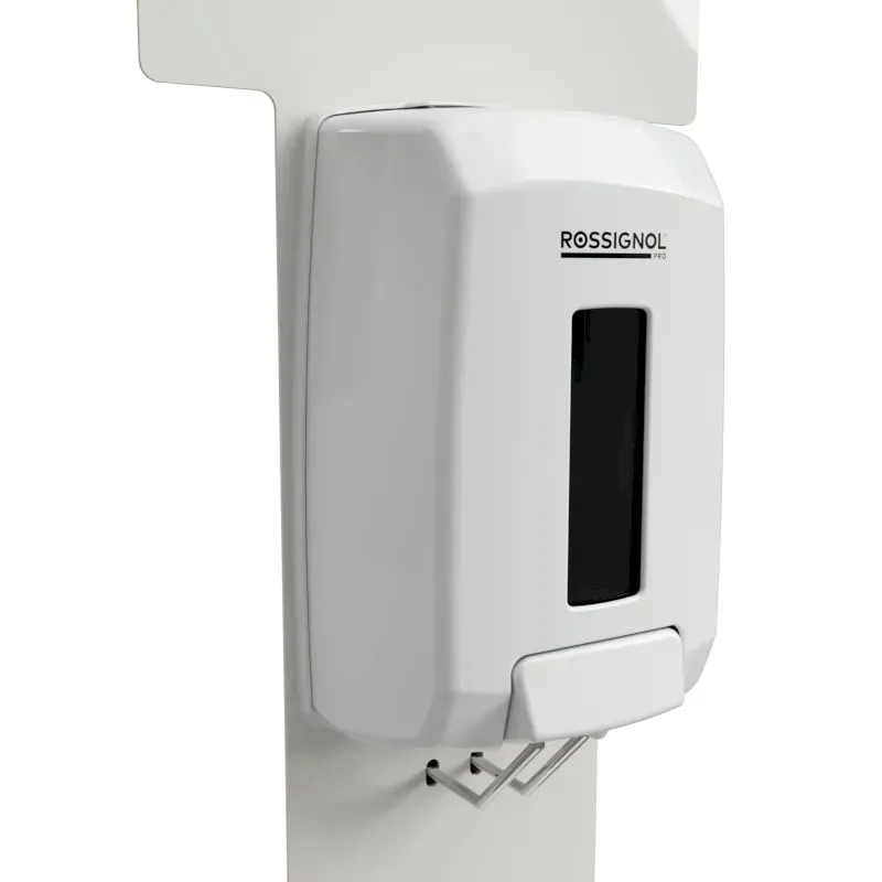 Distributeur de gel hydroalcoolique sur pied à pédale - Sanimains