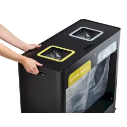 Poubelle tri sélectif Vigipirate à roulettes 2 ou 3 bacs Trimouv