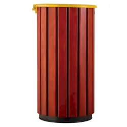 Poubelle extérieur en bois avec tête entonnoir - Zeno Bois Access