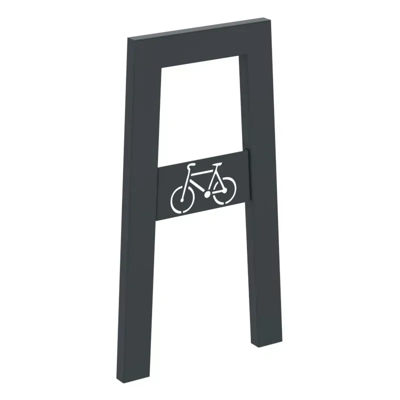 Support vélos rectangulaire avec picto cycle - Cyclo