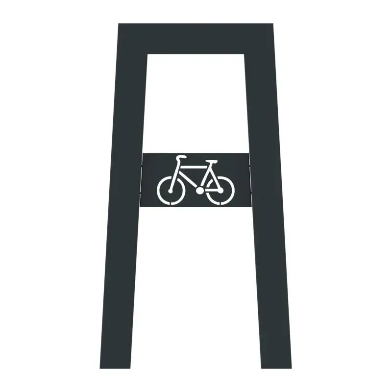 Support vélos rectangulaire avec picto cycle - Cyclo