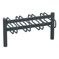 Support vélos 2 x 4 places avec tête bombée - Cyclo