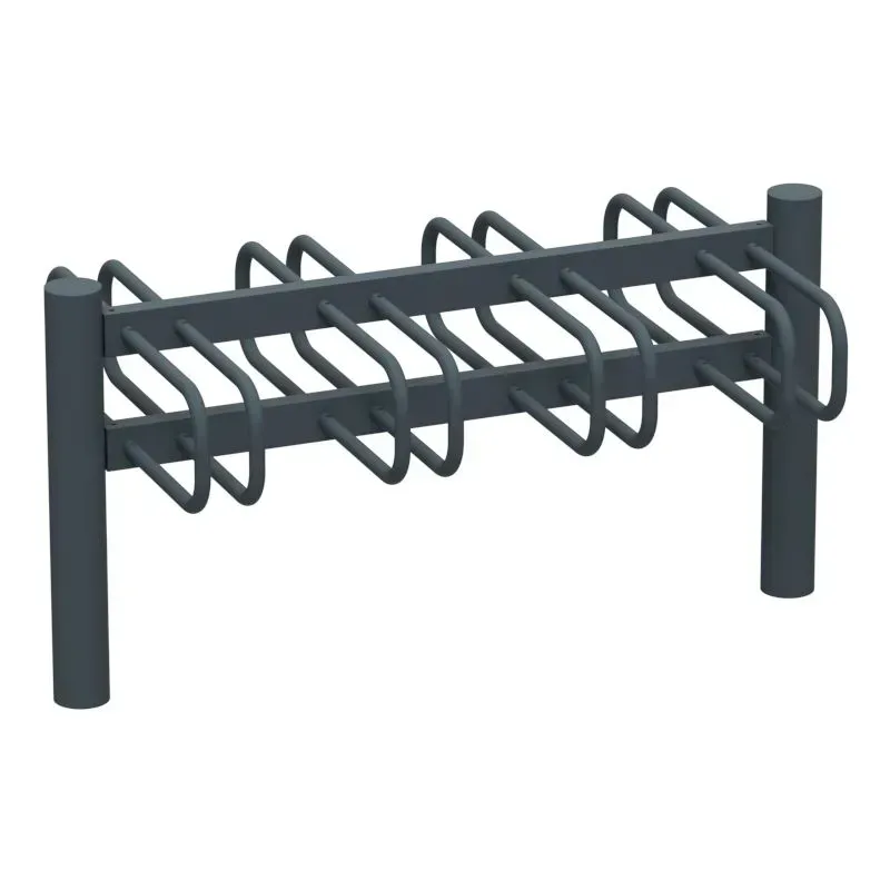 Support vélos 2 x 4 places avec tête bombée - Cyclo