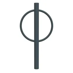 Support vélos cintre avec tête bombée - Cyclo