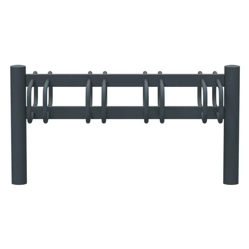 Support vélos 2 x 4 places avec tête bombée - Cyclo