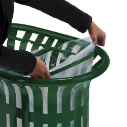 Poubelle de tri sélectif 2 flux d'extérieur - Rossignol Tulipe