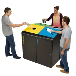 Poubelle de tri sélectif 120 litres ludique Rossignol Tripoz