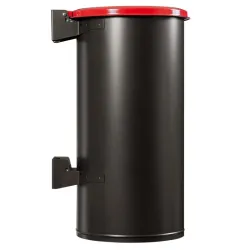 Poubelle murale de tri sélectif avec couvercle Rossignol Tubo